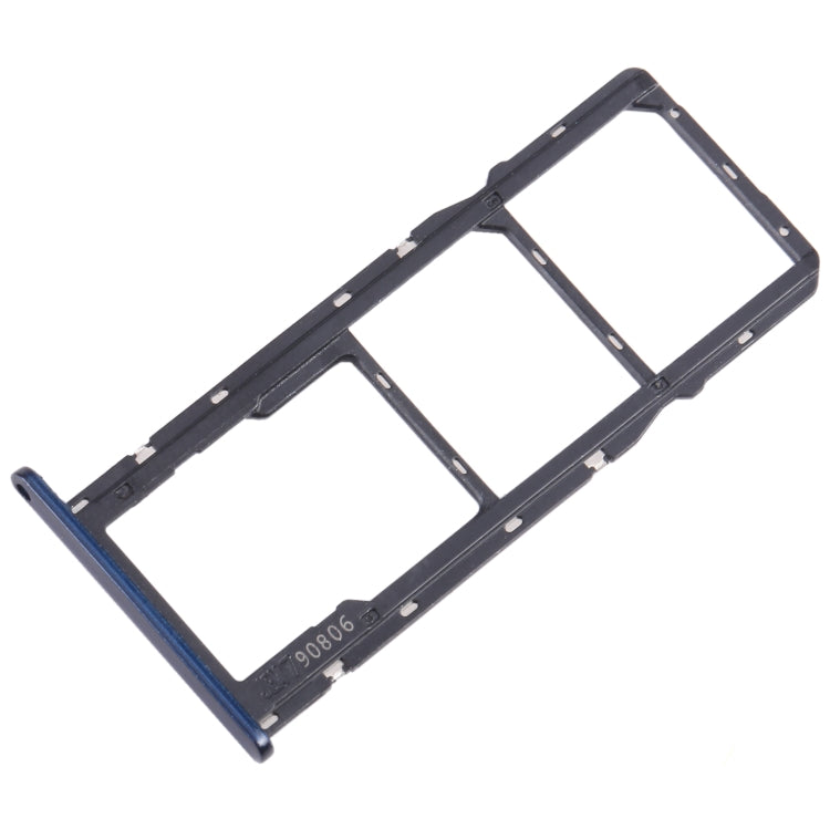 For Motorola Moto G7 Play SIM Card Tray + SIM Card Tray + Micro SD Card Tray (Blue)