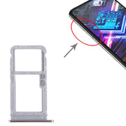 For Motorola Moto G Fast SIM Card Tray + Micro SD Card Tray (Silver)