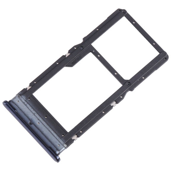 For Motorola Moto G 5G Plus SIM Card Tray + Micro SD Card Tray (Blue)