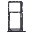 For Motorola Moto G7 Power SIM Card Tray + Micro SD Card Tray (Black) - Card Socket by PMC TechLife | Online Shopping South Africa | PMC TechLife