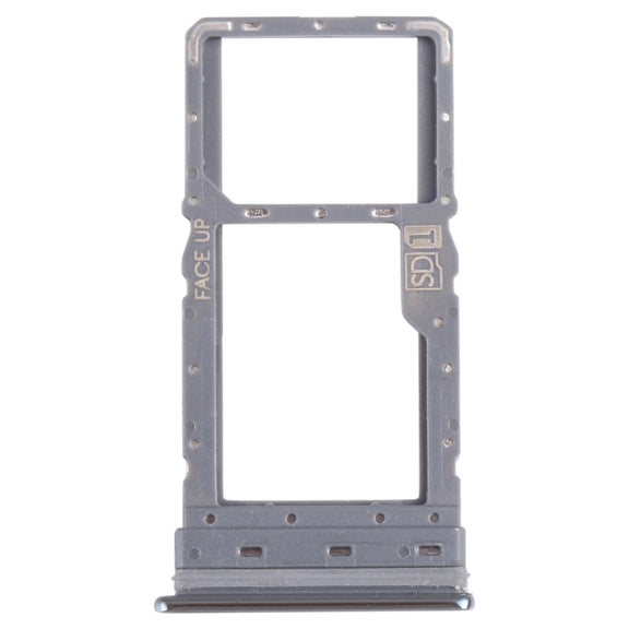 For Motorola Moto G Stylus 2021 SIM Card Tray + Micro SD Card Tray (Silver)