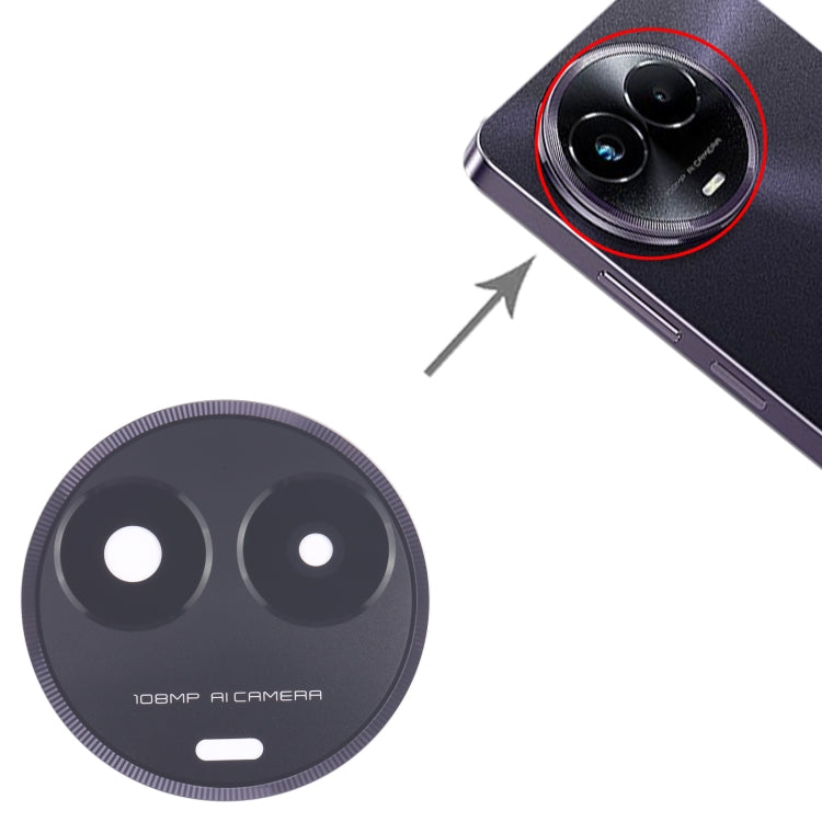10 PCS Back Camera Lens for Realme 11 5G Global