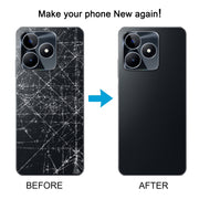 For Realme C53 Original Battery Back Cover with Camera Lens Cover(Black)