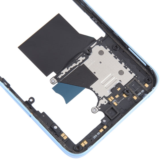 For Xiaomi Redmi 12 4G Original Front Housing LCD Frame Bezel Plate (Blue)