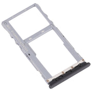 For TCL 20E Original SIM Card Tray + Micro SD Card Tray (Black)