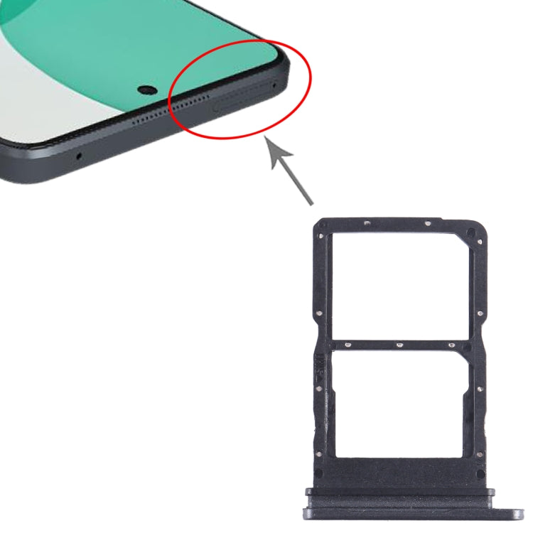 For Huawei Nova 11i SIM + SIM  Card Tray (Black)