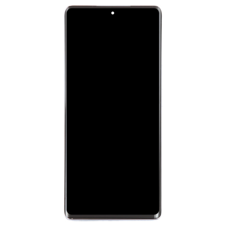 For Honor Magic5 Lite Original LCD Screen Digitizer Full Assembly with Frame (Silver)