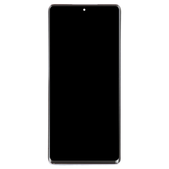 For Honor Magic5 Lite Original LCD Screen Digitizer Full Assembly with Frame (Silver)