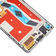For Honor Magic5 Lite Original LCD Screen Digitizer Full Assembly with Frame (Silver)