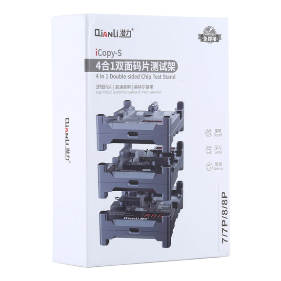 Qianli iCopy-S Double Sided Chip Test Stand 4 in1 Logic Baseband EEPROM Chip Non-removal For iPhone 7 / 7 Plus / 8 / 8 Plus