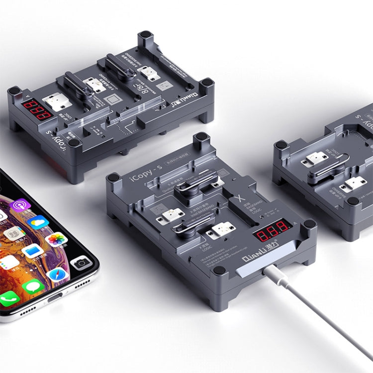 Qianli iCopy-S Double Sided Chip Test Stand 4 in1 Logic Baseband EEPROM Chip Non-removal For iPhone X / XS / XR / XS Max