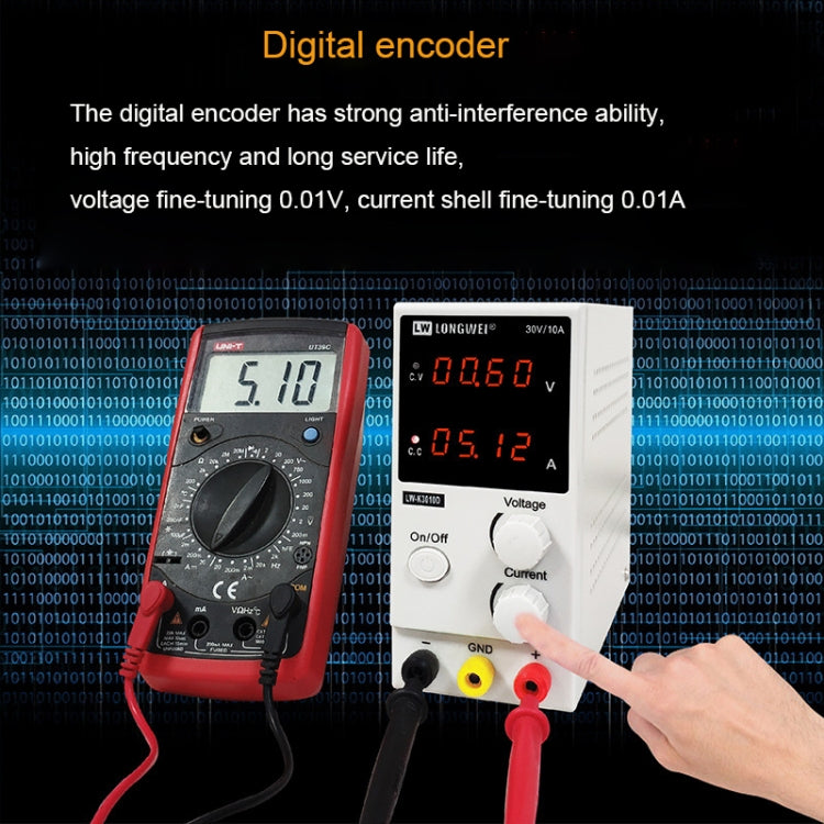 K3010D 30V 10A DC Switching Regulated Powers Supply Phone Repair Voltage Regulator (EU Plug)