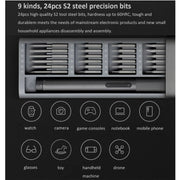 25 in 1 Original Xiaomi Mijia Electric Precision Screwdriver Kit Rechargeable Magnetic Aluminum Case