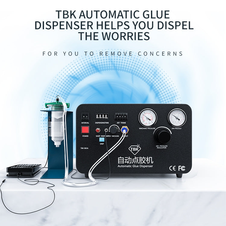 TBK-983A Built-in Pump Glue Dispenser Fully Automatic Glue Filling Machine, EU Plug
