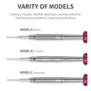 Qianli iFlying 3D Aluminum Handle Anti-slip Screwdriver, Pentalobe