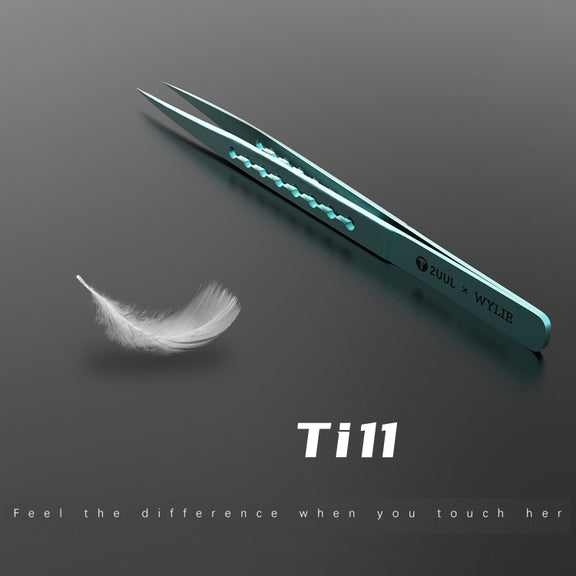 2UUL & WYLIE Ti11 Titanium Alloy Straight Tip Tweezers