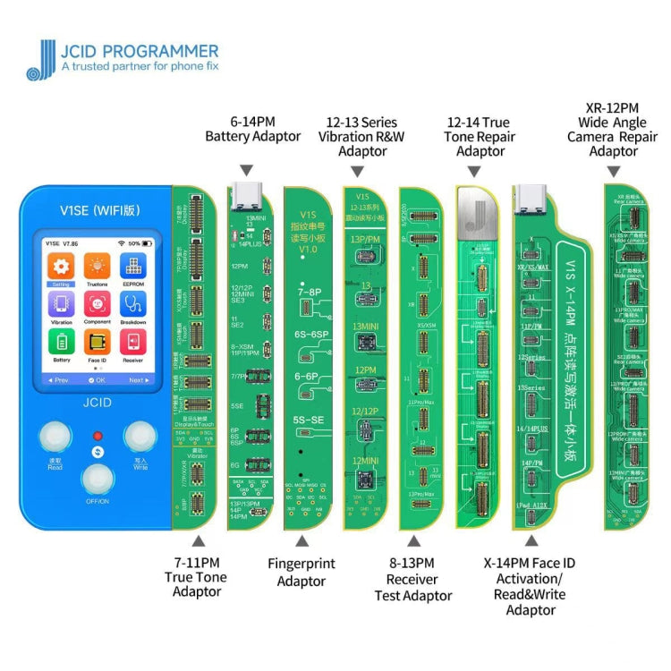 JC V1SE Testing Repair True Tone Board Adaptor For iPhone 12-14 Pro Max