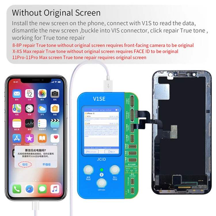 JC V1SE Testing Repair Face ID Dot Board Adaptor For iPhone X-15 Pro Max