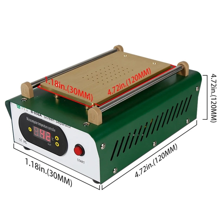 BST-B-856A AC 220V Electrical Vacuum Pump LCD Screen Separator, UK Plug