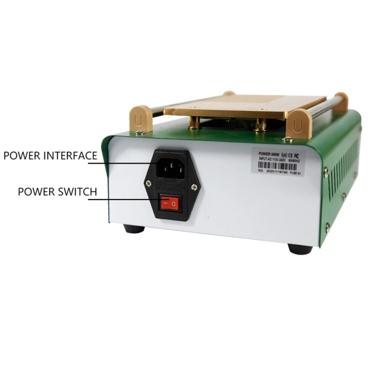 BST-B-856A AC 220V Electrical Vacuum Pump LCD Screen Separator, US Plug