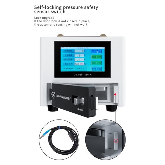 TBK 208M 3 in 1 Mini LCD Screen Vacuum Laminating Machine, US Plug