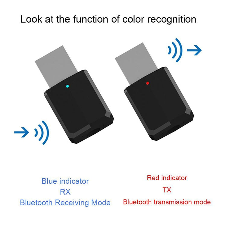 ZF169 Bluetooth5.0  Audio Receiver USB Bluetooth Adapter Bluetooth Transmitter Support Win8/10