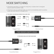 MSD168 2 in 1 Bluetooth Transmitter Receiver Mini 3.5mm AUX Stereo Wireless Bluetooth 5.0 Adapter For Car TV PC MP3
