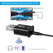 MSD168 2 in 1 Bluetooth Transmitter Receiver Mini 3.5mm AUX Stereo Wireless Bluetooth 5.0 Adapter For Car TV PC MP3