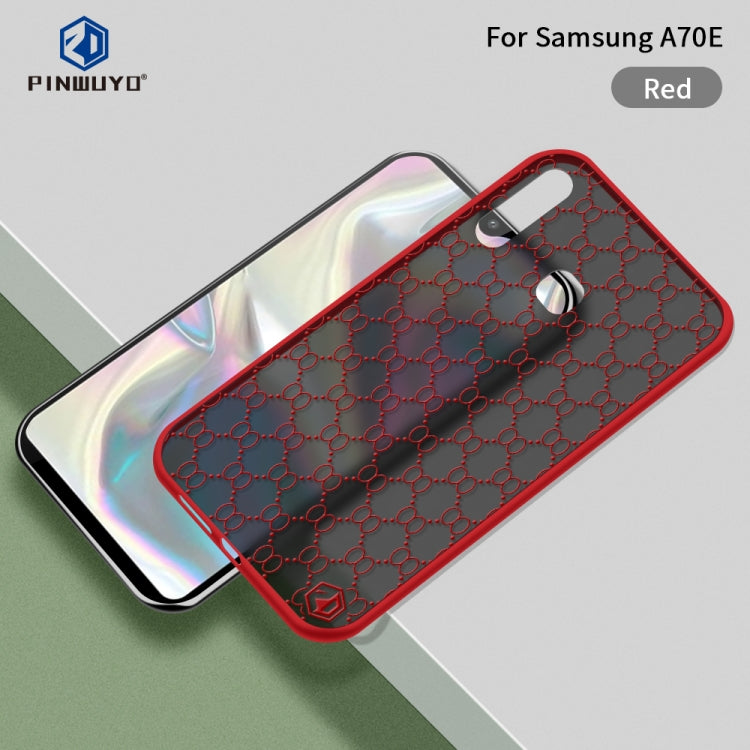 For Samsung Galaxy A70E PINWUYO Series 2 Generation PC + TPU Water-resistant and Anti-drop All-inclusive Protective Case(Red)