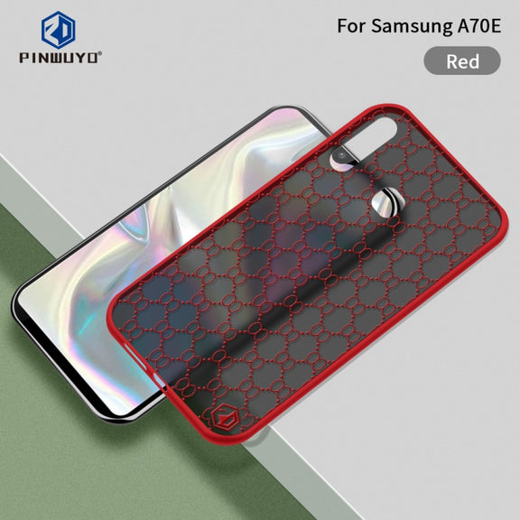 For Samsung Galaxy A70E PINWUYO Series 2 Generation PC + TPU Water-resistant and Anti-drop All-inclusive Protective Case(Red)