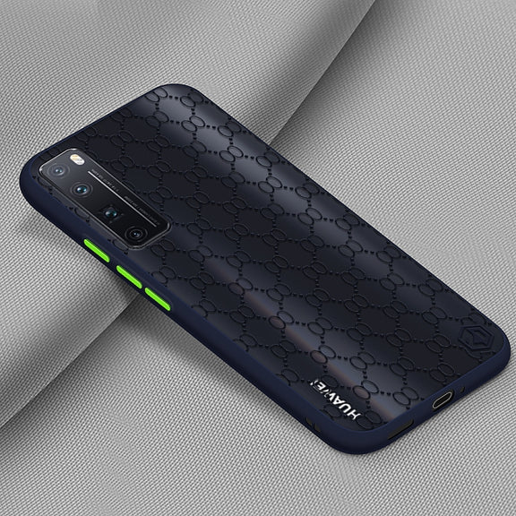 For Huawei nova7 Pro PINWUYO Series 2 Generation PC + TPU Water-resistant and Anti-drop All-inclusive Protective Case(Blue)