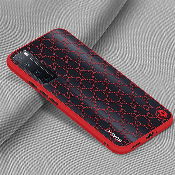 For Huawei nova7 Pro PINWUYO Series 2 Generation PC + TPU Water-resistant and Anti-drop All-inclusive Protective Case(Red)