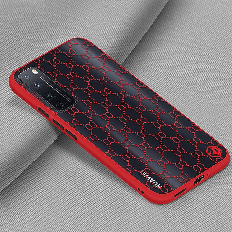 For Huawei nova7 Pro PINWUYO Series 2 Generation PC + TPU Water-resistant and Anti-drop All-inclusive Protective Case(Red)