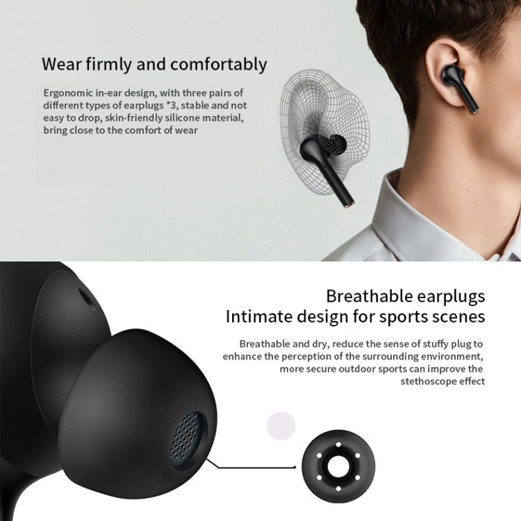 J3 Pro TWS Hifi Wireless Bluetooth 5.2 Earphone LED Display Water-resistant Sports Gaming Headset Noise Earbuds(Black)