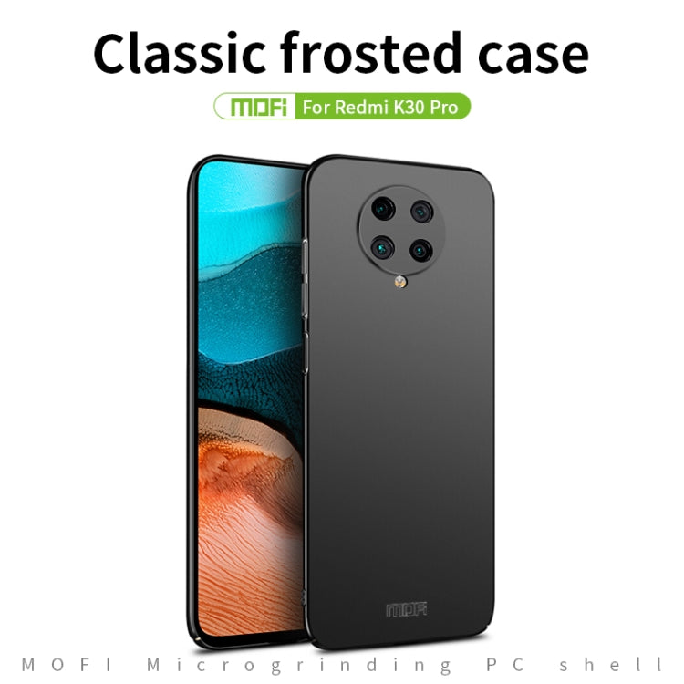 For Xiaomi Redmi K30 Pro MOFI Frosted PC Ultra-thin Hard Case(Black)