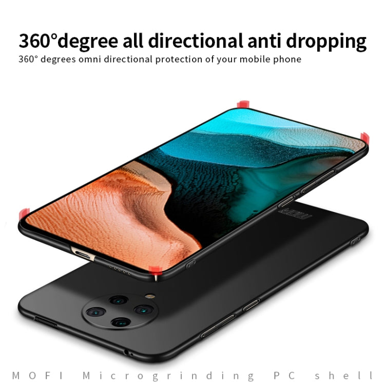 For Xiaomi Redmi K30 Pro MOFI Frosted PC Ultra-thin Hard Case(Black)