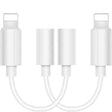 Zs-kl21836 2 PCS 8 Pin to 3.5mm Earphone Adapter Audio Adapter, Compatible with IOS 13 System - Earphone Adapter by PMC TechLife | Online Shopping South Africa | PMC TechLife
