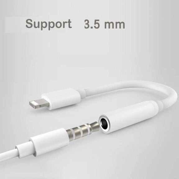 Zs-kl21836 2 PCS 8 Pin to 3.5mm Earphone Adapter Audio Adapter, Compatible with IOS 13 System