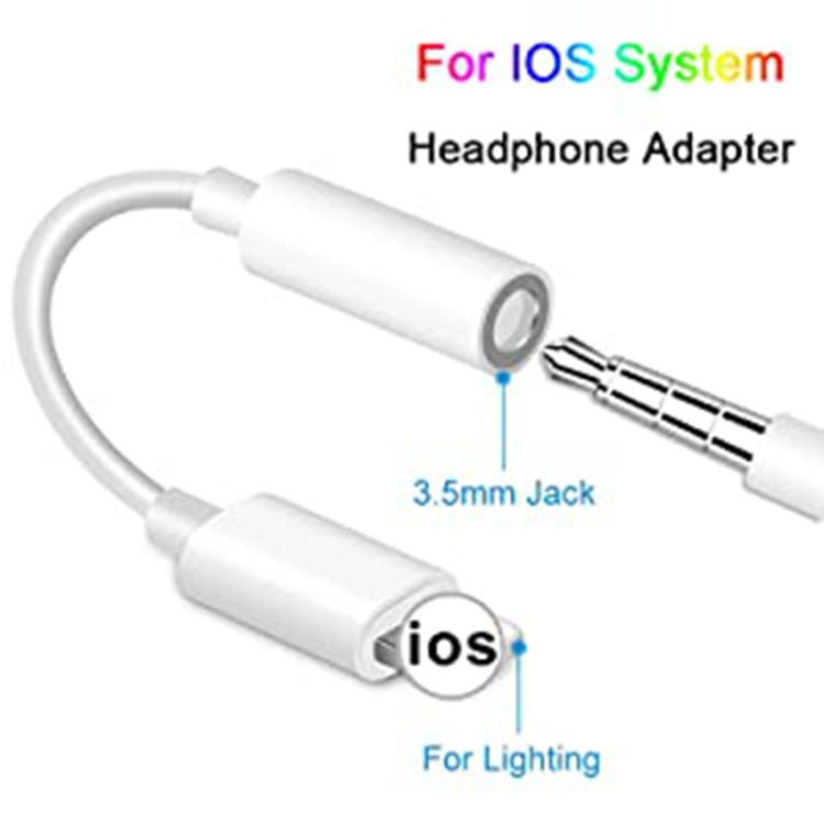 Zs-kl21836 2 PCS 8 Pin to 3.5mm Earphone Adapter Audio Adapter, Compatible with IOS 13 System