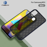 For Samsung Galaxy M31 PINWUYO Series 2 Generation PC + TPU Water-resistant and Anti-drop All-inclusive Protective Case(Blue)