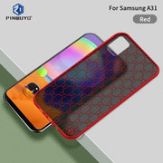 For Samsung Galaxy A31 PINWUYO Series 2 Generation PC + TPU Water-resistant and Anti-drop All-inclusive Protective Case(Red)
