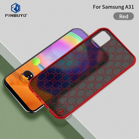 For Samsung Galaxy A31 PINWUYO Series 2 Generation PC + TPU Water-resistant and Anti-drop All-inclusive Protective Case(Red)