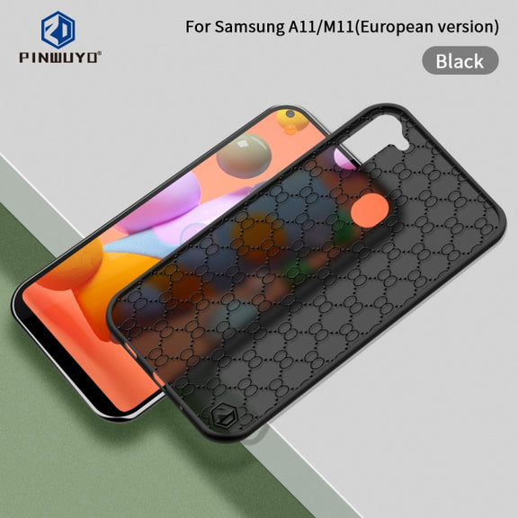 For Samsung Galaxy A11 / M11(EU) PINWUYO Series 2 Generation PC + TPU Water-resistant and Anti-drop All-inclusive Protective Case(Black)