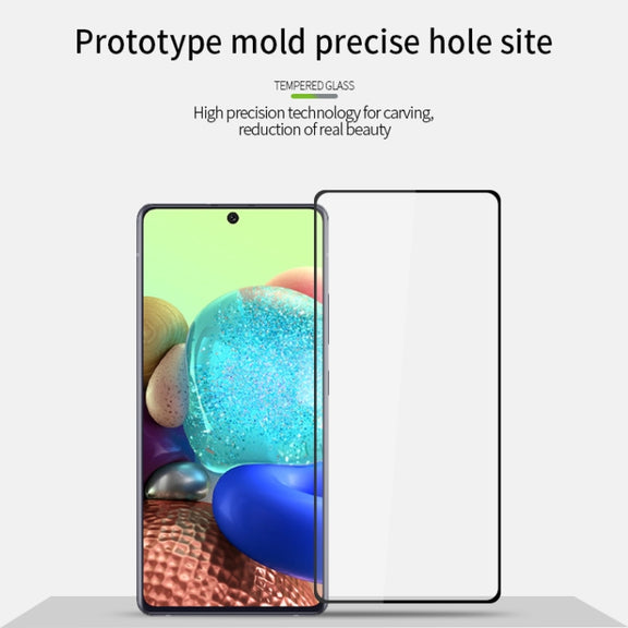 For Samsung Galaxy A71 5G PINWUYO 9H 2.5D Full Screen Tempered Glass Film(Black)