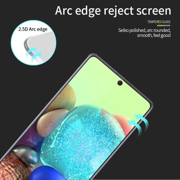 For Samsung Galaxy A71 5G PINWUYO 9H 2.5D Full Screen Tempered Glass Film(Black)
