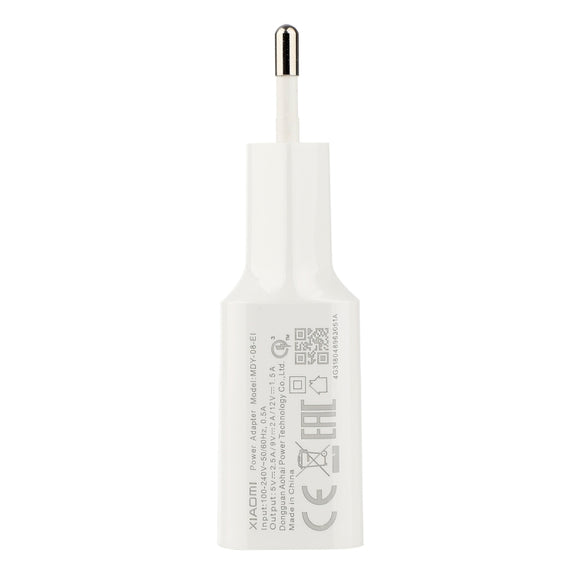 Original Xiaomi MDY-08-EI 18W Type-C / USB-C Fast Charge Charger, EU Plug