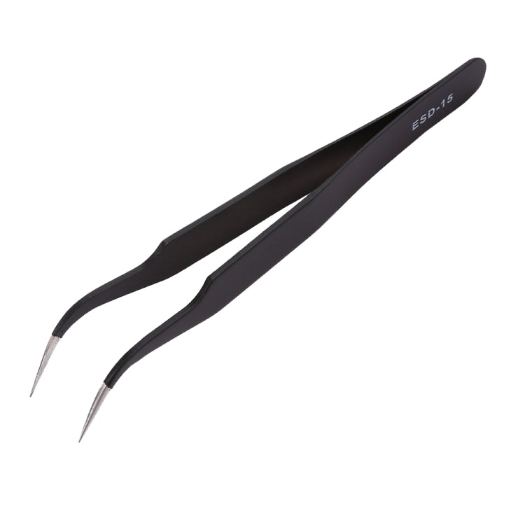 6 in 1 Stainless Steel Anti Static Tweezers Set