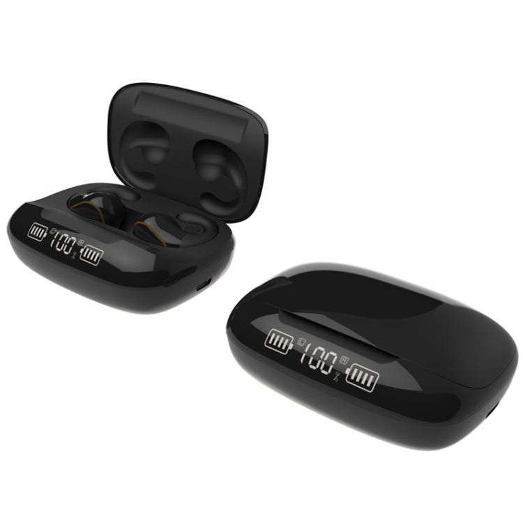T20 TWS Bluetooth 5.0 Touch Wireless Bluetooth Earphone with Three LED Battery Display & Charging Box, Support Call & Voice Assistant(Black)