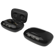 T20 TWS Bluetooth 5.0 Touch Wireless Bluetooth Earphone with Three LED Battery Display & Charging Box, Support Call & Voice Assistant(Black)