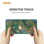 For Redmi 9 / 9A / 9C 2 PCS ENKAY Hat-Prince 0.26mm 9H 2.5D Curved Edge Tempered Glass Film